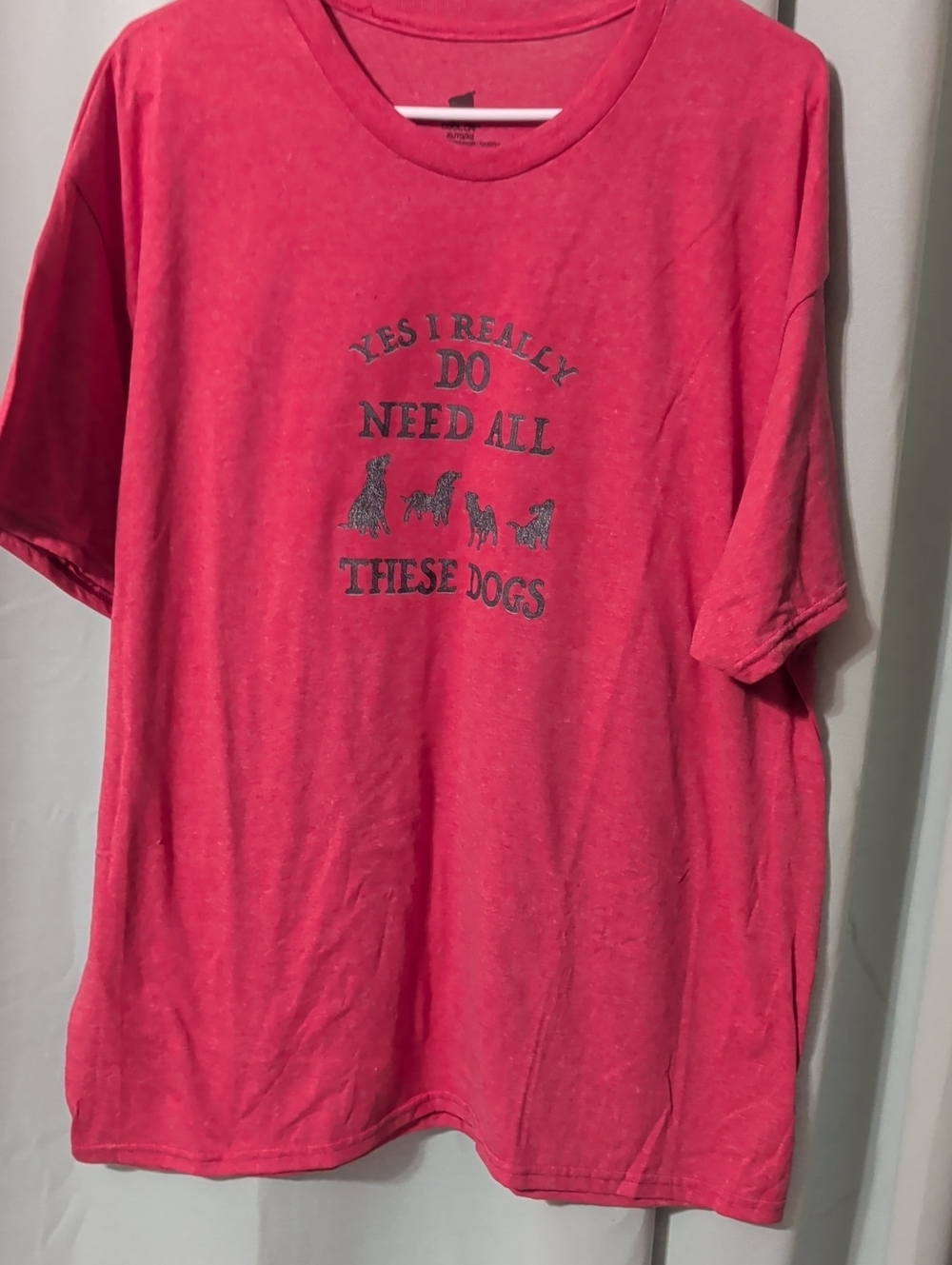 Hanes Pink Dog Graphic Tee